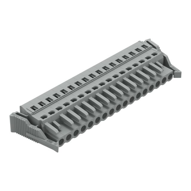 MCS-MIDI Classic gniazdo 17-bieg. szare raster 5 mm /10szt./ WAGO