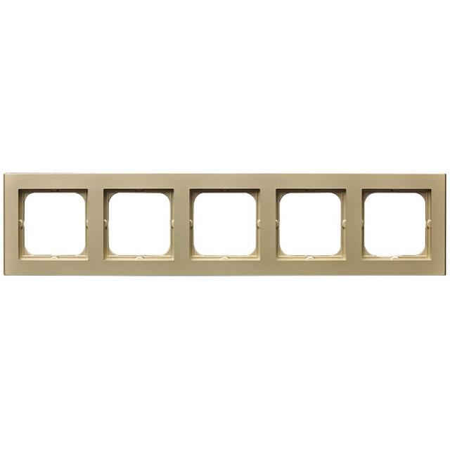 SONATA Ramka pięciokrotna - kolor szampański złoty