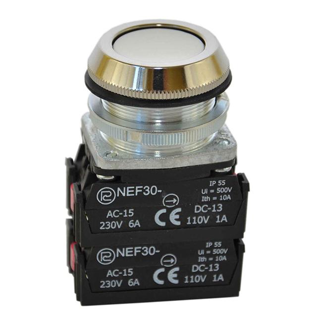Przycisk NEF30-K3Y biały W0-NEF30-K 3Y B PROMET