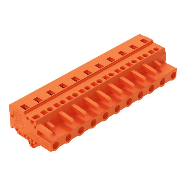 MCS-MIDI Classic gniazdo 11-bieg. pomarańczowe raster 7,62 mm /25szt./ WAGO