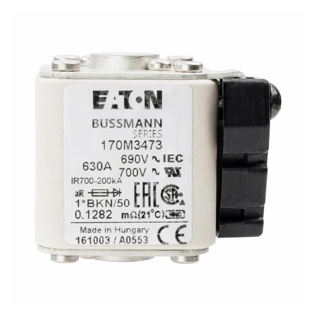 FUSE 630A 690V 1*BKN/50 AR UC Wkładka szybka 630A AC 690V rozmiar 1 aR IEC UL 170M3473 EATON