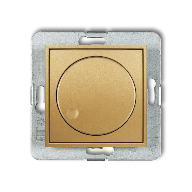 MINI Mechanizm elektronicznego regulatora oświetlenia przyciskowo-obrotowego do lamp LED złoty