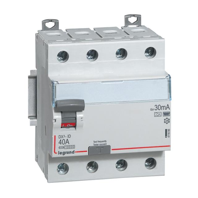 Wyłącznik Różnicowoprądowy P 304 4P 40A 30Ma Typ F (Hpi) DX3 411695 LEGRAND