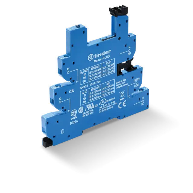 Gniazdo MasterPLUS do przekaźników serii 34; zaciski śrubowe, 93.63.0.125