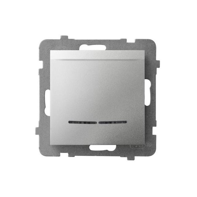 ARIA Łącznik hotelowy z podświetleniem pomarańczowym - kolor srebro