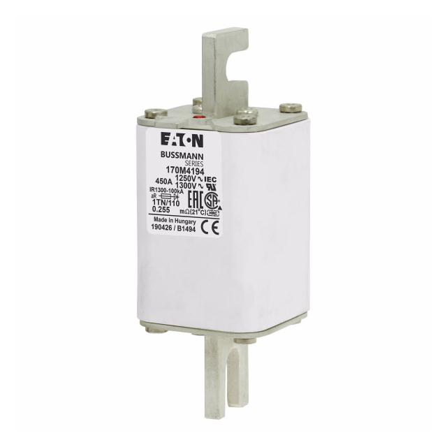 FUSE 450A 1250V 1TN/110 AR CU Wkładka szybka 450A AC 1250V rozmiar 1 53x66x138 mm aR DIN I 170M4194