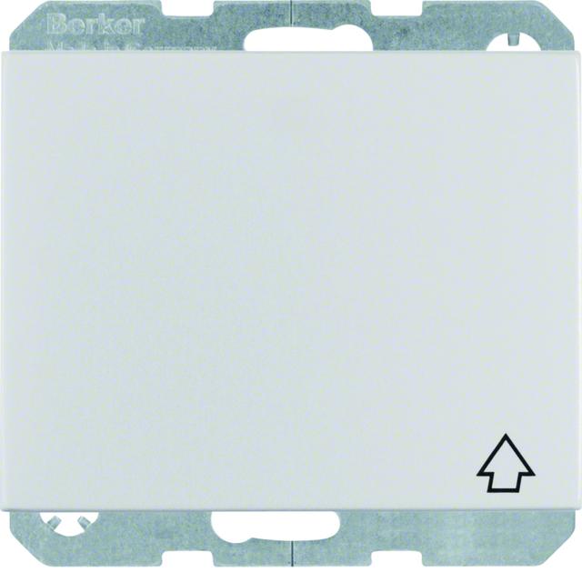 BERKER K.5 Gniazdo SCHUKO z pokrywą aluminium 47517103 HAGER