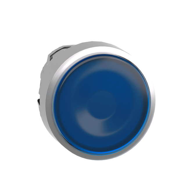 Harmony XB4 Przycisk płaski z samopowrotem LED niebieska metalowa ZB4BW363 Schneider