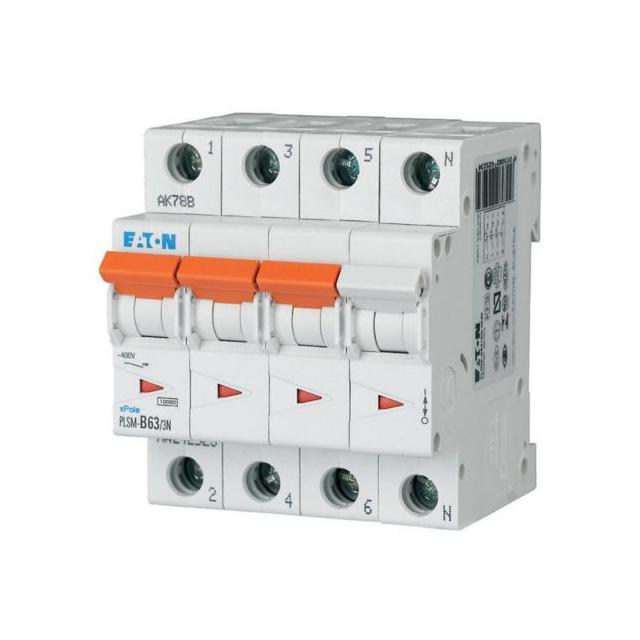PLSM-C63/3N-MW Wyłącznik nadprądowy 10kA C63A 3P+N 242549 EATON