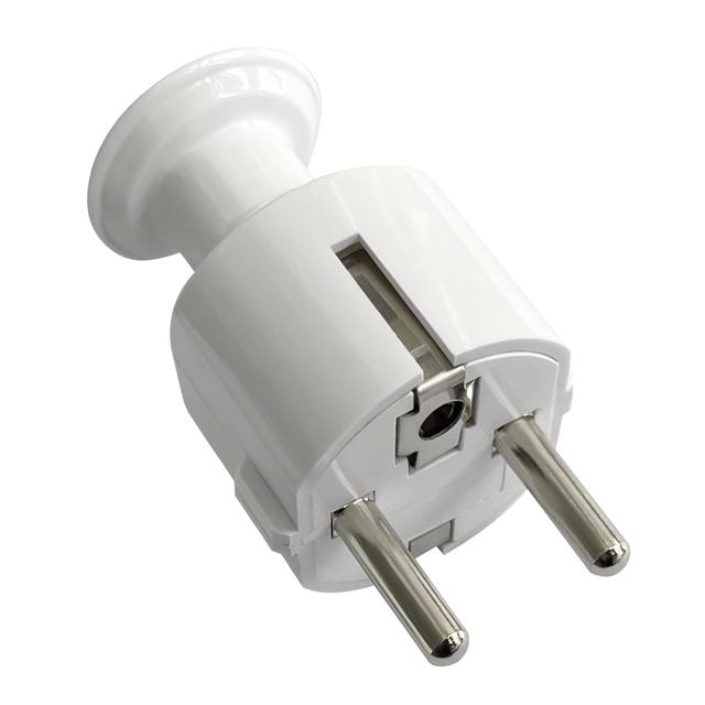 Wtyczka prosta Uni-Schuko 16A, 230V, biała, 24 sztuki