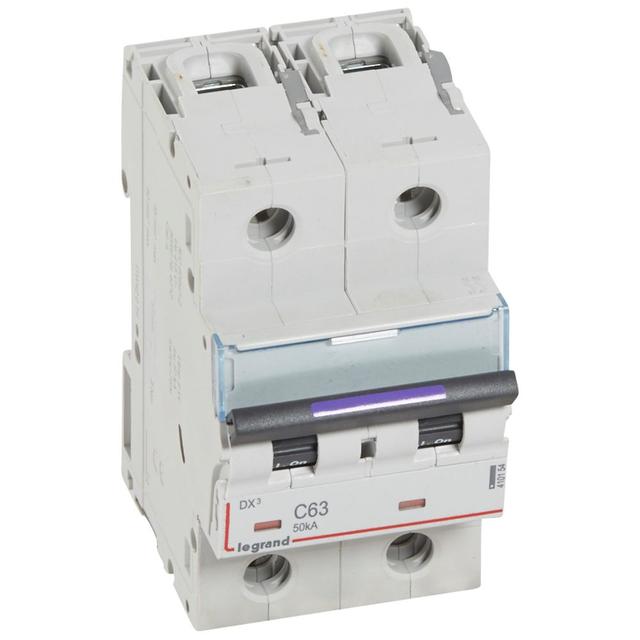 Wyłącznik Nadprądowy S322 C63 2P 63A 50Ka DX3 410154 LEGRAND
