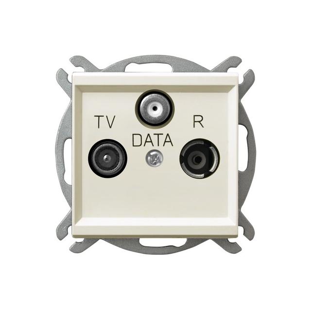 SONATA Gniazdo RTV-DATA - kolor ecru
