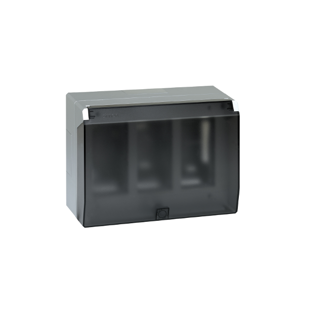 Simon Connect Obudowa natynkowa S500 z pokrywą 3-modułowa 6x K45 kompletna aluminium