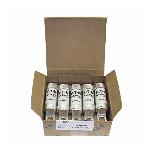 80A 690V IEC AC BS88 HIGH SPEED FUSE Wkładka szybka 80A AC 690V DC 500V BS88 19x77 mm aR, 80FE EATON