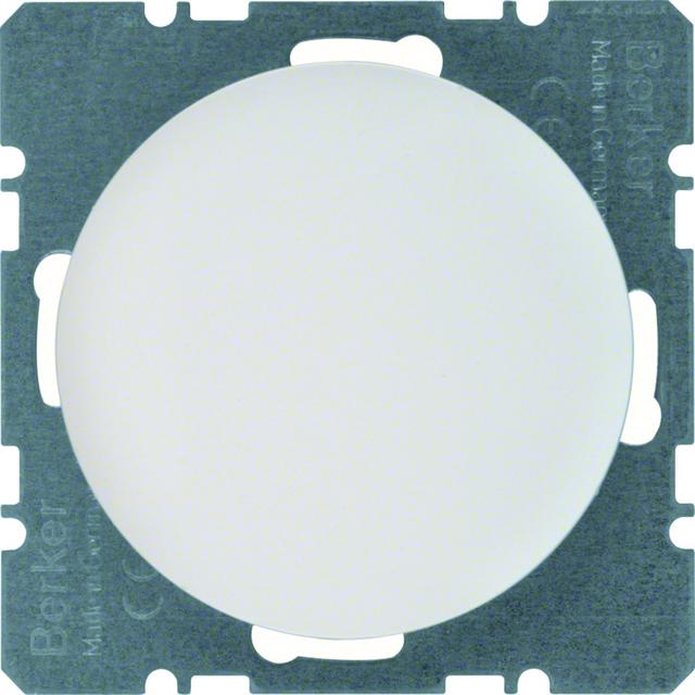 BERKER R.1/R.3 Zaślepka z płytką czołową biały połysk 10092089 HAGER