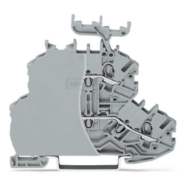 Złączka dwupiętrowa przelotowa/przelotowa szara /50szt./ 2000-2233/099-000 WAGO