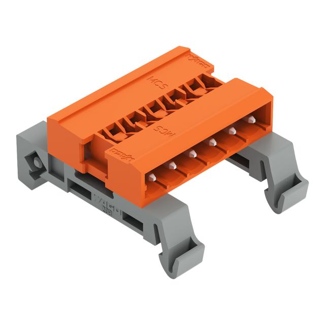 MCS-MIDI Classic wtyk dwustronny 6-bieg. pomarańczowy raster 5,08 mm /50szt./ WAGO