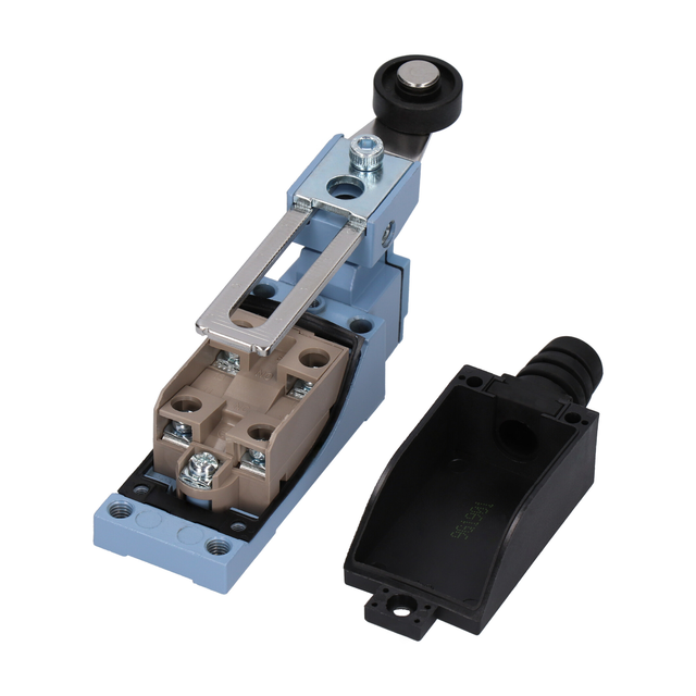 ŁĄCZNIK KRAŃCOWY (METAL / TWORZYWO) REGULOWANA DŹWIGNIA Z ROLKĄ