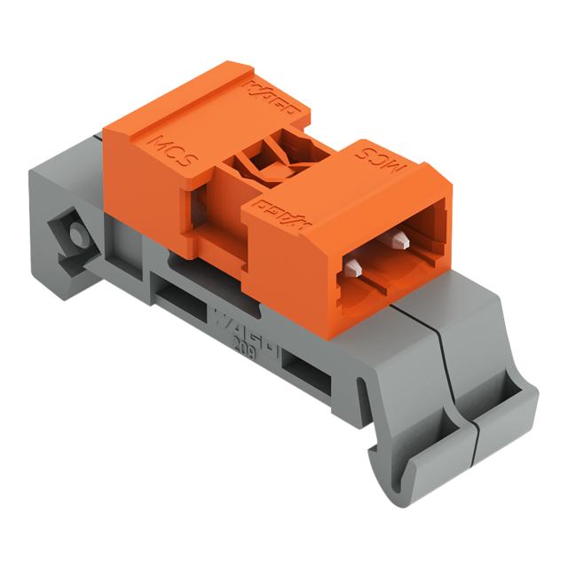 MCS-MIDI Classic wtyk dwustronny 2-bieg. pomarańczowy raster 5,08 mm /100szt./ WAGO