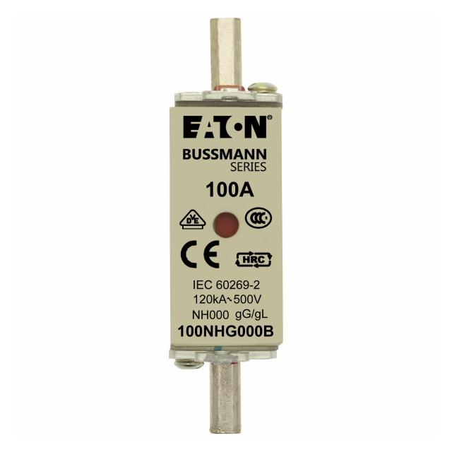NH FUSE 100A 500V GG/GL SIZE 000 Wkładka NH000 100A 500V GL/GG podwójny wskaźnik 100NHG000B EATON