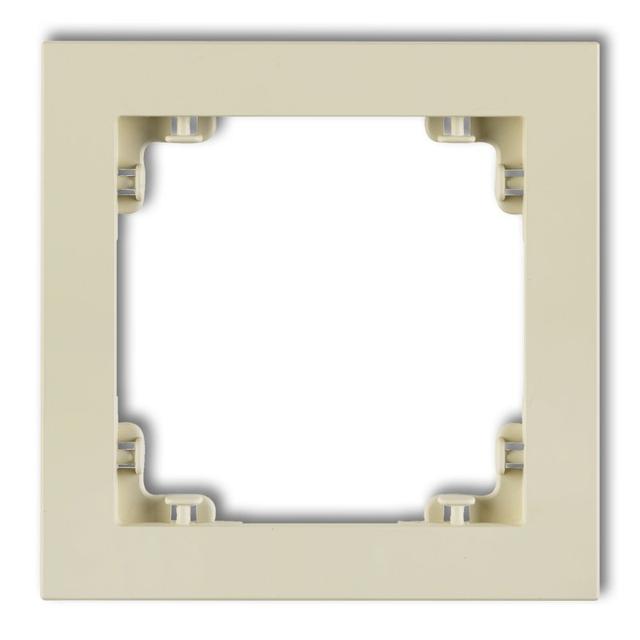 DECO Ramka pojedyncza z tworzywa DECO Pastel Matt orzech ziemny 44DR-1 KARLIK