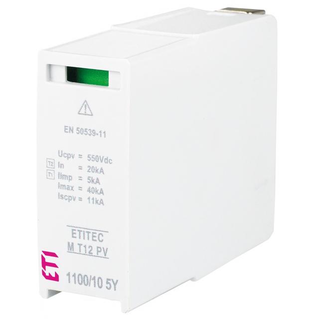 Moduł wymienny do ogran.przepięć T1,T2 (kl.B,C) do systemów PV MOD. M T12 PV 550/5 5Y S 002440678 ETI