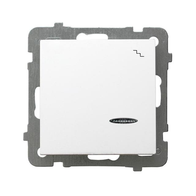 AS Łącznik schodowy z podświetleniem pomarańczowym - kolor biały