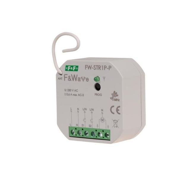 Radiowy sterownik rolet 230V do puszki montażowej fi60 85-265V AC/DC multifunkcyjny do montażu podtynkowego FW-STR1P-P F&F