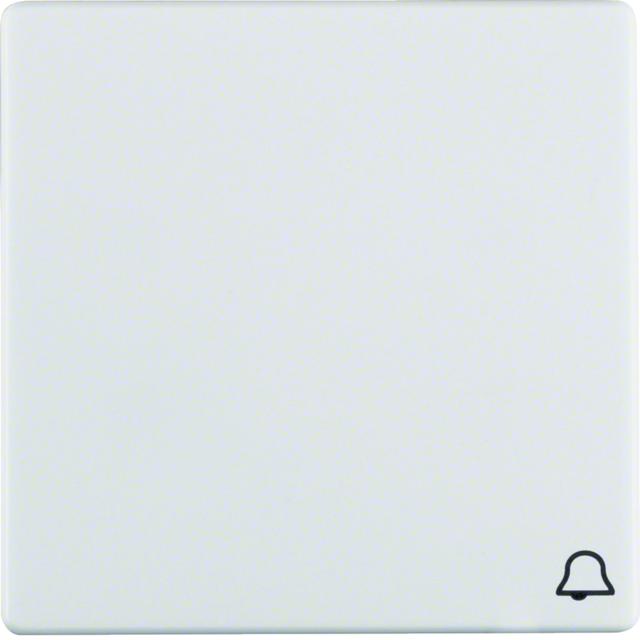 BERKER Q.x Klawisz z nadrukowany symbol dzwonek do łącznika 1-klawiszowego biały aksamit 16206059 HA