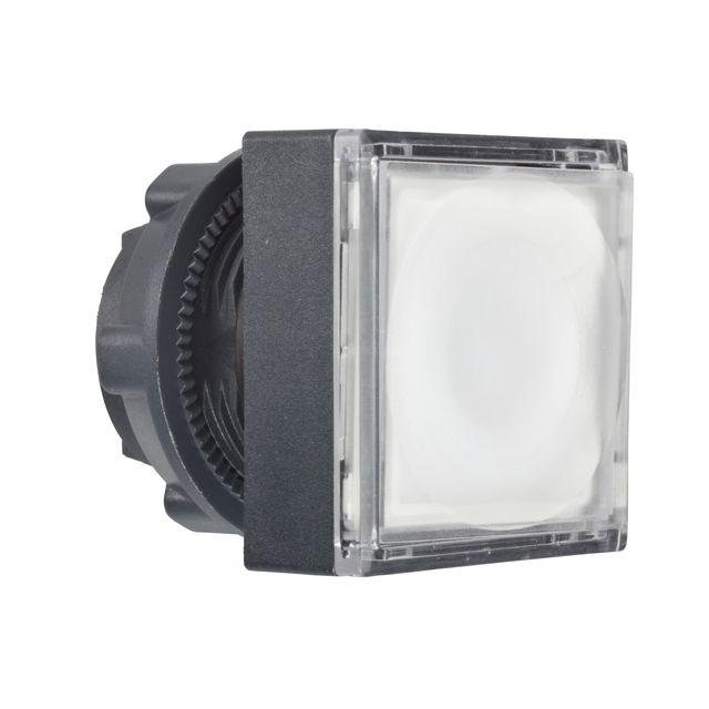 Harmony XB5 Przycisk płaski biały push push LED kwadratowy plastikowy ZB5CH313 Schneider