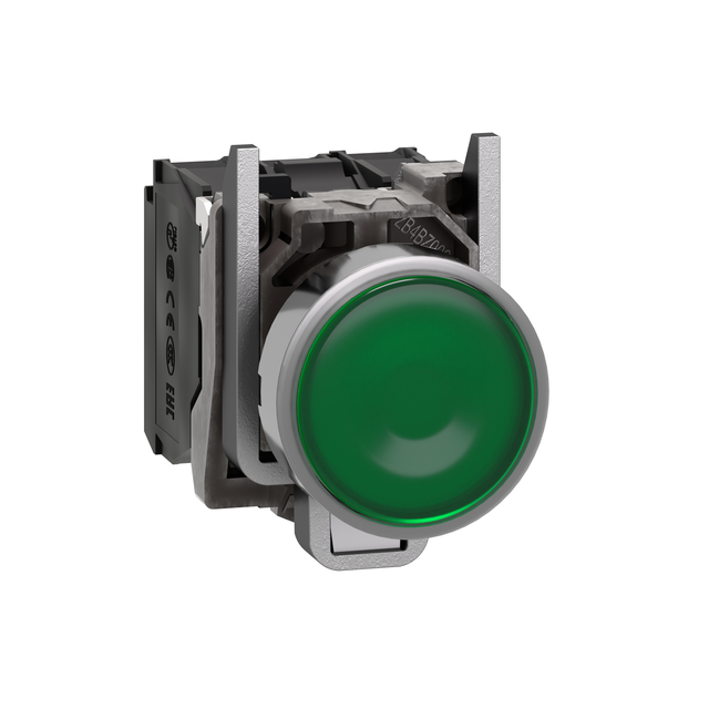 Harmony XB4 Przycisk płaski zielony LED 24V XB4BW33B5 Schneider
