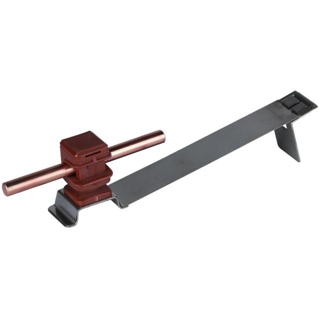 Wspornik dachowy FLEXIsnap, wys. 16 mm, stal nierdzewna NIRO/ tworzywo, brązowy