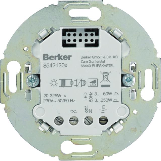 BERKER R.classic/1930/Glas KNX RF Uniwersalny ściemniacz przyciskowy pojedyncza mechanizm 85421201 HAGER