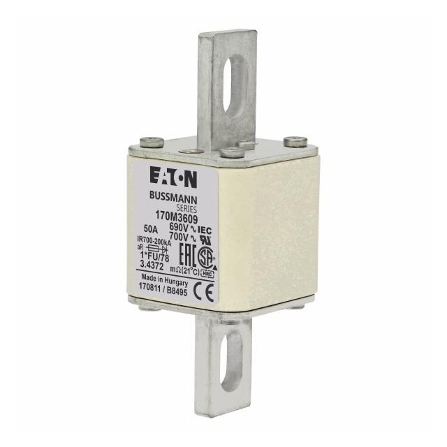 FUSE 50A 690V 1*FU/78 AR UC Wkładka szybka 50A AC 690V rozmiar 1 45x45x110 mm aR IE 170M3609 EATON