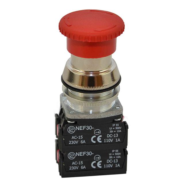 Przycisk NEF30-DRp3Y/W3 czerwony W0-NEF30-DRP 3Y/W3 C PROMET