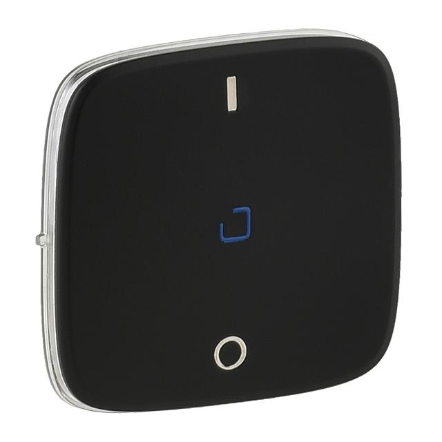 VALENA ALLURE - KLAWISZ CZARNY ŁĄCZNIKA DWUBIEGUNOWEGO ZE WSKAŹNIKIEM/PODŚWIETLENIEM LED, Legrand