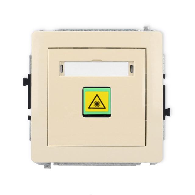 DECO Mechanizm gniazda światłowodowego/optycznego pojedynczego beżowy