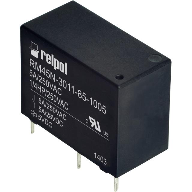 Przekaźnik miniaturowy RM45N-3011-85-1009 1P 9V DC 5A / 250V AC RELPOL