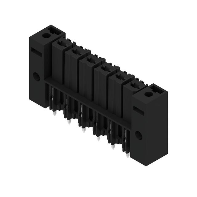 BVL 7.62HP/06/180FI 3.5SN BK BX Wtyki PCB (złącza płyty), 7.62 mm, Liczba biegunów: 6, kąt odejścia: 180° /50szt./ 1928770000 WEIDMÜLLER