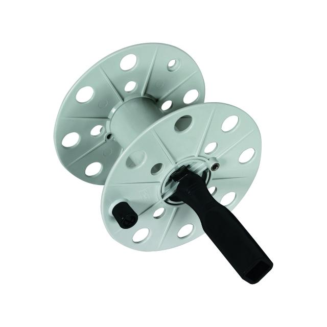 Bęben na przewód pomiarowy szer. 80 mm, pusty, tworzywo kolor szary