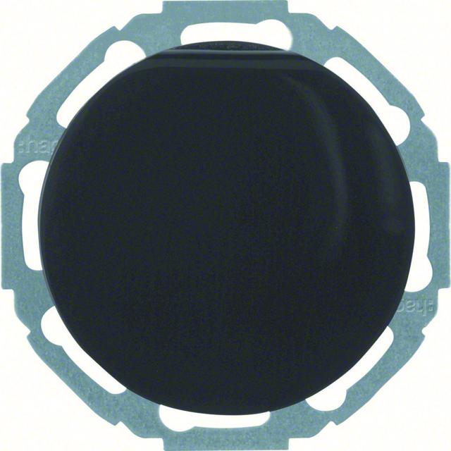 R.classic Gniazdo SCHUKO z pokrywą czarny Berker 47442045 WLS1211BG HAGER