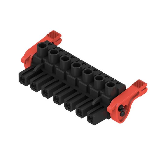 BLZ 7.62HP/07/180LR SN BK BX Wtyk PCB (złącze wiązki), 7.62 mm, Liczba biegunów: 7, Przyłącze z jarzmem /20szt./ 1164970000 WEIDMÜLLER
