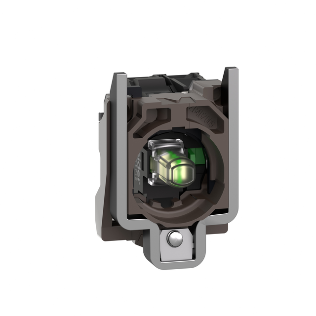 Harmony XB4 Korpus przycisku z elementem świetlnym biały LED 230/240V 1Z metalowy ZB4BW0M11 Schneider