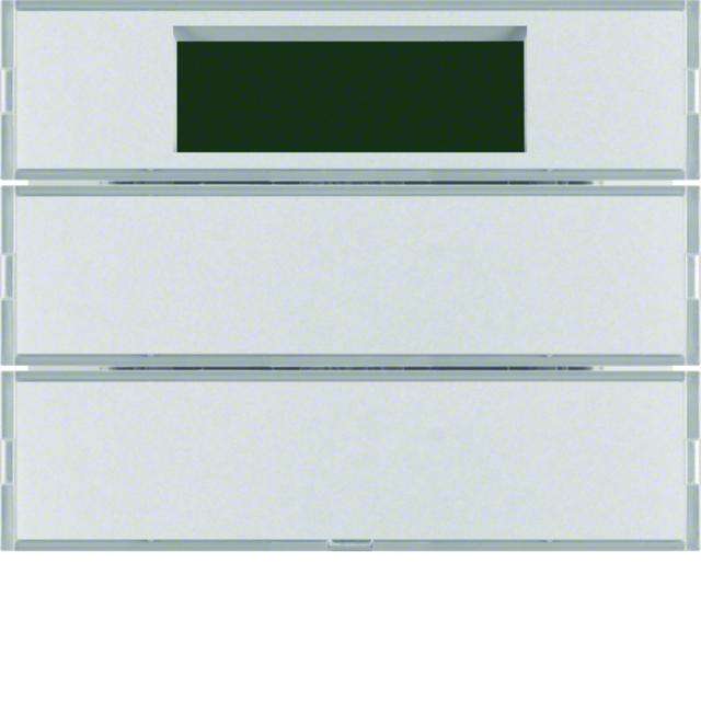 BERKER KNX system K.5 Przycisk podwójny z regulatorem temperatury i wyświetlaczem aluminium 75662774