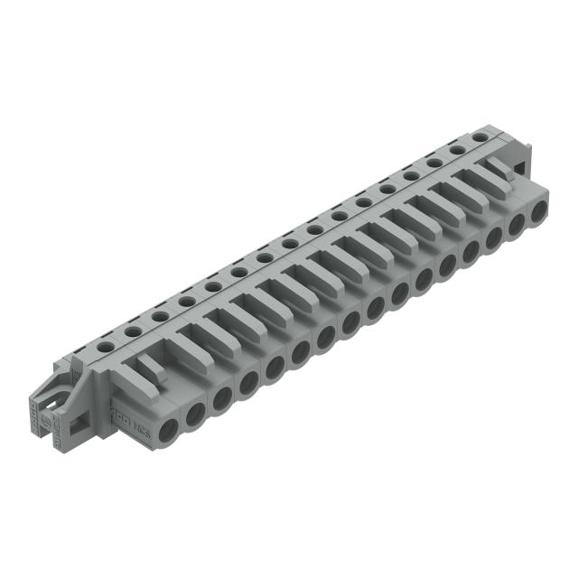 Gniazdo MCS‑MIDI Classic kątowe 16‑biegunowe szare raster 5mm 232‑246/031‑000 /10szt./ WAGO