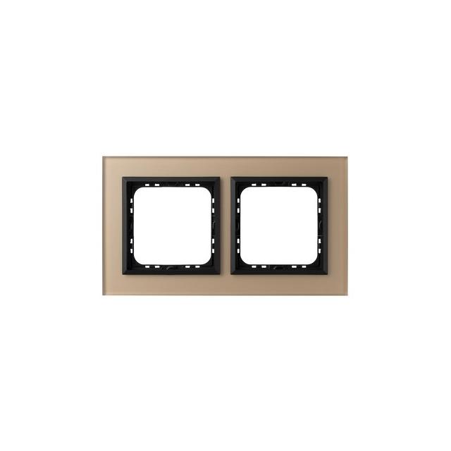 SONATA Ramka podwójna - kolor szamp. szkło szron