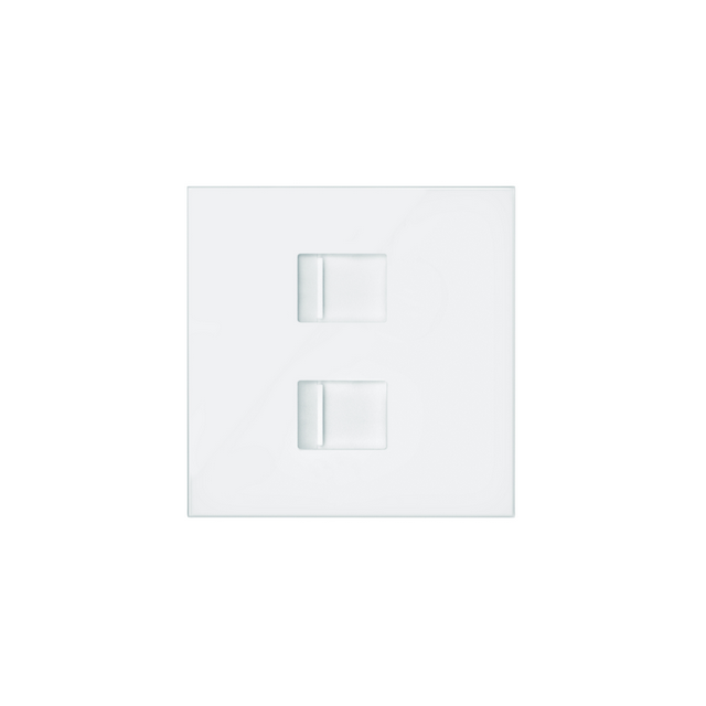 Simon 100 Pokrywa do gniazda komputerowego 2x (mechanizm) biały mat