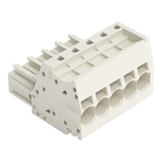 MCS-MAXI wtyk 5-bieg. jasnoszary raster 7,62 mm /24szt./ WAGO