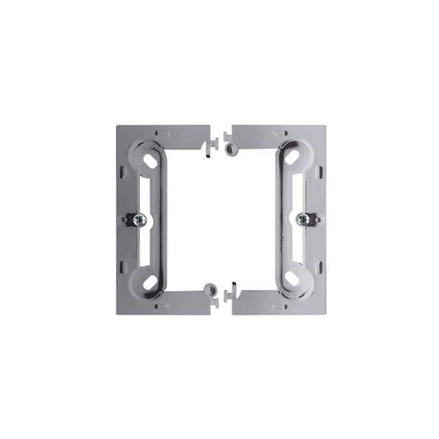 Simon Basic Neos Puszka natynkowa pojedyncza składana do ramek Basic NEOS. Głębokość 40 mm. (1 szt. PSCS/.. = 2 elementy) stal inox PSCS/21 KONTAKT