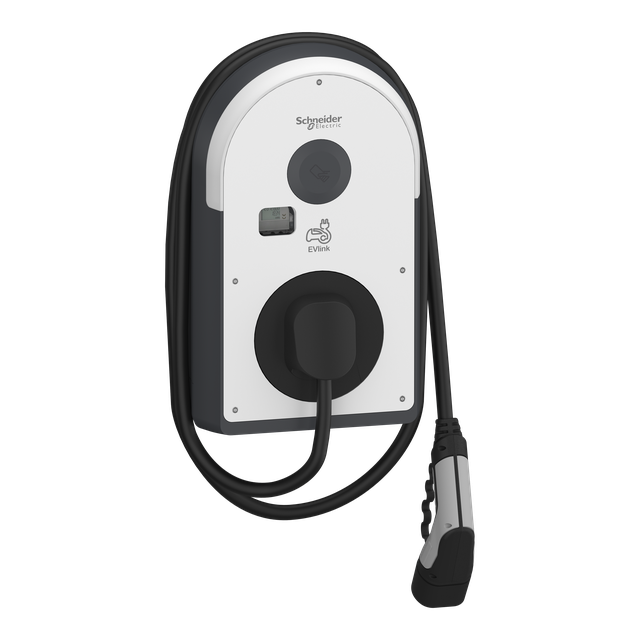 Stacja ładowania, EVlink Pro AC/ AC Metal 3f 22kW z kablem T2, wbudowane zabezpieczenie RDC-DD 6mA i